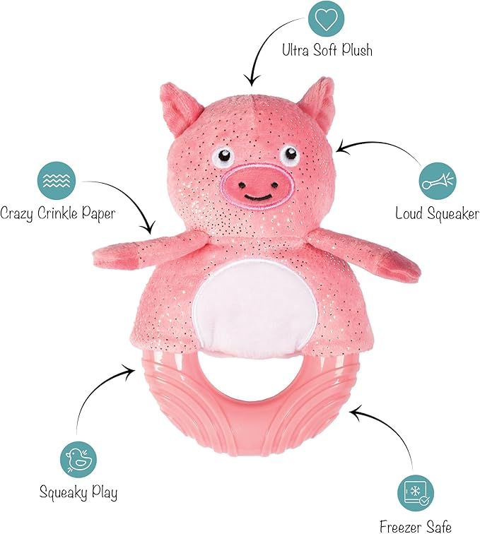 Fringe Studio Rubber Dog Toy, GET Piggy with IT, Pet Shop Collection (519056)
