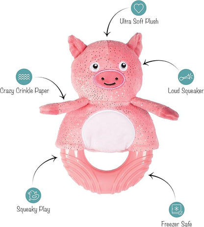 Fringe Studio Rubber Dog Toy, GET Piggy with IT, Pet Shop Collection (519056)