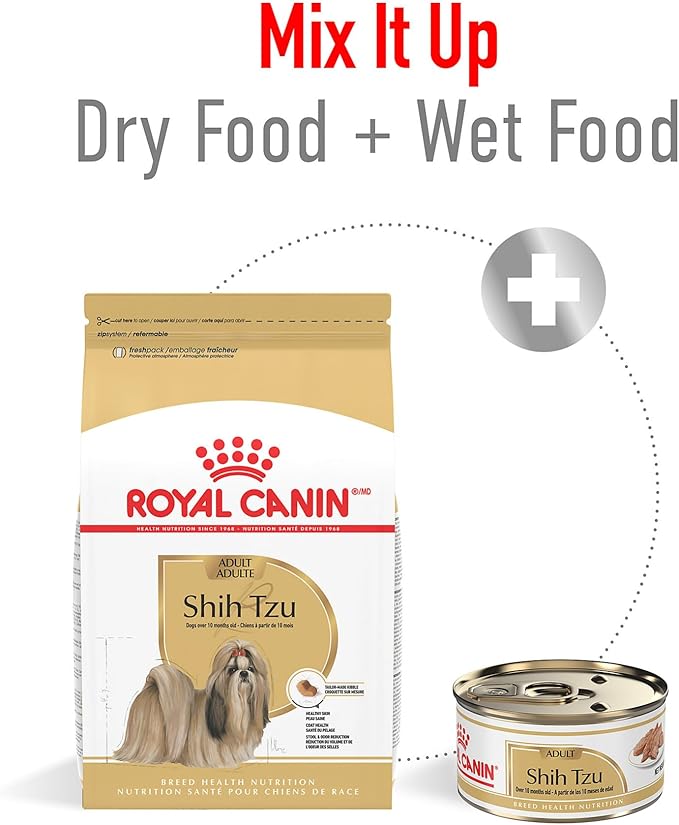 Royal Canin Breed Health Nutrition Shih Tzu Adult Dry Dog Food, 10 lb Bag