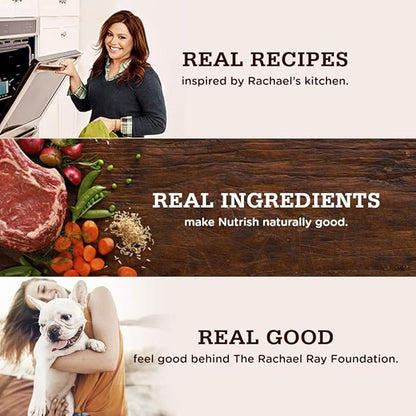 Rachael Ray Nutrish Dry Dog Food, Real Beef, 6 Pounds | Premium Natural | Added Vitamins & Minerals | Brown Rice Recipe | Pack of 2