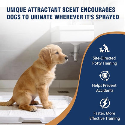 Potty Training Spray for Dogs, Go Here Dog Potty Training Spray & Dog Pee Spray, Puppy Potty Training Aid for Housebreaking, Natural Indoor & Outdoor Use, 5.07 Fl OZ