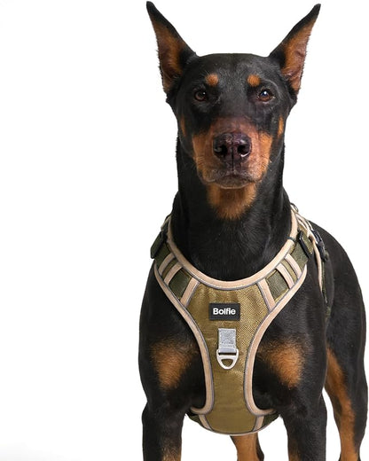 Tactical Dog Harness for Large Dogs,No Pull Military Dog Vest with Handle,Reflective Heavy Duty Pet Harness for Walking Hiking Training L