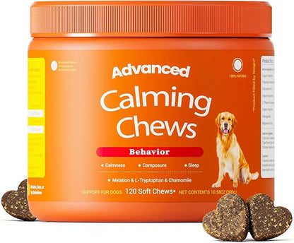 Calming Chews for Dogs - for Everyday Stress, Relaxation, Composure, and Separation Turkey 120 Count