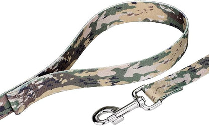 Country Brook Petz - Mountain Viper Camo Martingale Dog Collar and Leash - Camouflage Collection Featuring Rugged Designs (1 Inch, Extra Small)