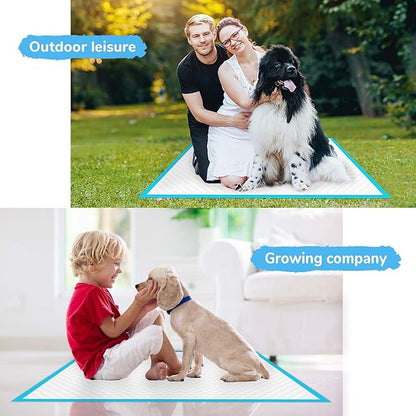 120-Count Extra Large Dog Pee Pads Puppy Pads XL, Thicker Design for Super Absorbent and Leak Proof Dog Pads, Disposable Potty Training Pads for Dogs, 28x34 Inches (Blue)