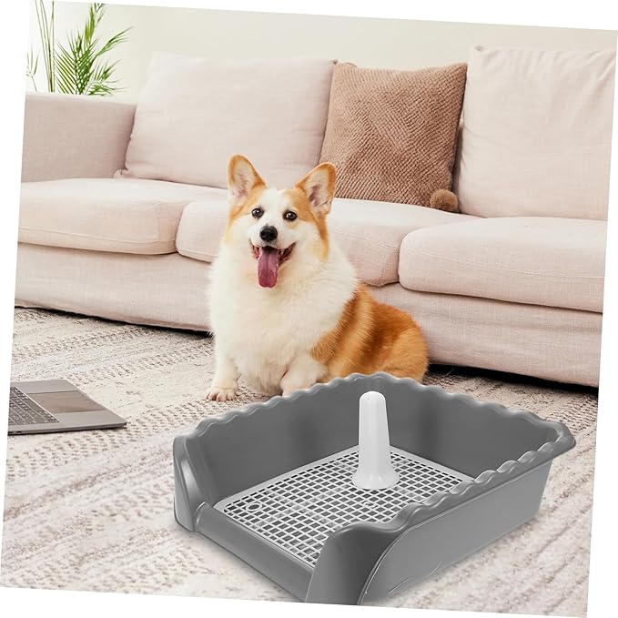 WOONEKY Dog Potty Training Indoor Puppy Litter Pan Dog Training Pad Easy Clean Urine Pan User-Friendly Design