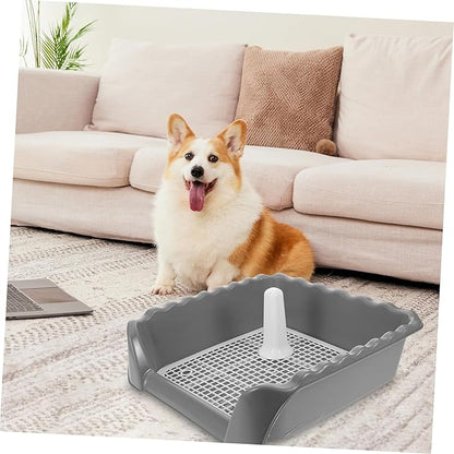 WOONEKY Dog Potty Training Indoor Puppy Litter Pan Dog Training Pad Easy Clean Urine Pan User-Friendly Design