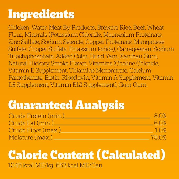 Pedigree Chopped Ground Dinner Adult Soft Wet Dog Food with Beef, Canned Dog Food, 22 oz. Cans, 12 Count