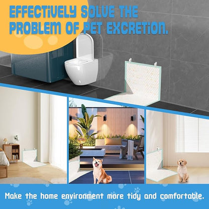 Dog Pee Pad Holder-Securely Holds Training Pads Indoor Potty Training-Ideal for Leg-Lifting Puppies-White(4 Pack)