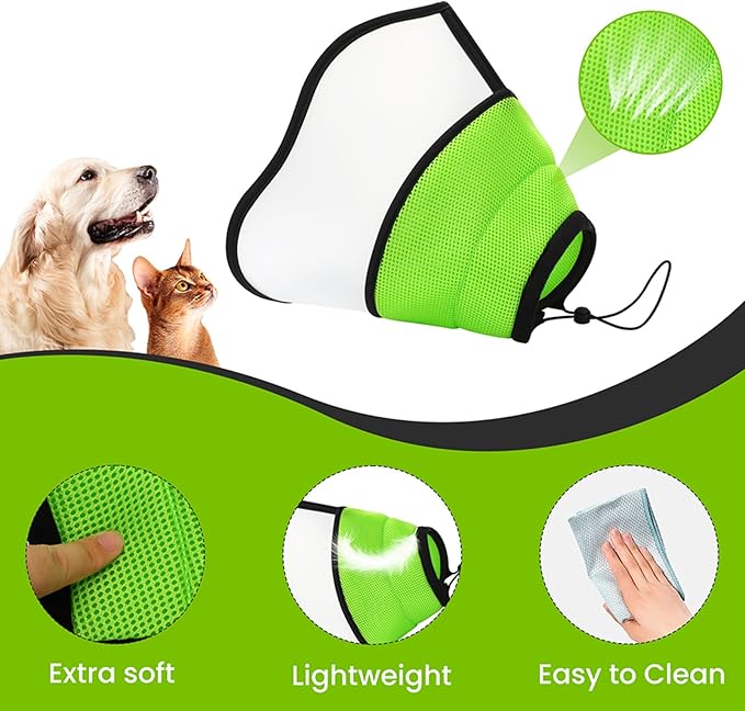 Avaner Dog Cones Recovery Collars: Dog Soft Protective After Surgery Collars for Small Medium Dogs