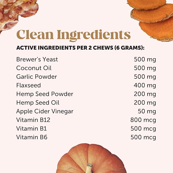 Outdoor Defense Flea and Tick Prevention for Dogs Supplement - Natural Flea and Tick Chews for Dogs, Oral Pills with No Harsh Chemicals, Natural Way to Enjoy The Outdoors - Bacon (90 Count)