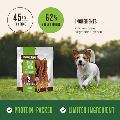 Waggin' Train Limited Ingredient, Grain Free Dog Treat, Chicken Jerky Tenders - 11 oz. Pouch