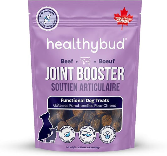 healthybud Hip and Joint Dog Treats - Soft Beef Liver Bites for Dogs of All Ages - 4.6oz