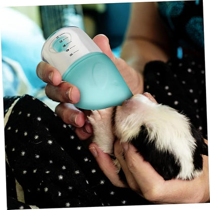 2pcs Puppy Milk Bottles with Soft Nipples Design for Newborn Kittens and Puppies Comfortable Feeding Pet Feeding