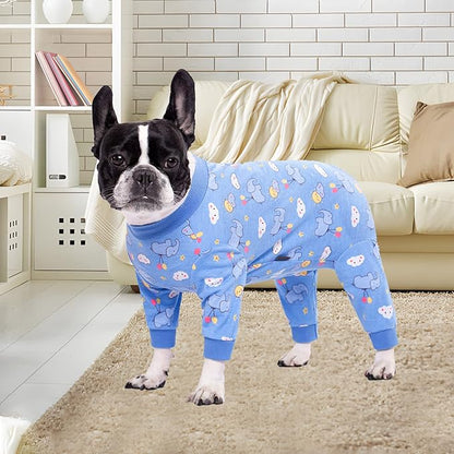 Dog Surgery Recovery Suit, Dog Onesie for Surgery Female Male Dogs, Dogs Pajamas Long Sleeve, Small Dogs Onesie, Abdominal Wound Bandages Surgical Suit, Cat Recovery Suit for Shedding Skin Disease