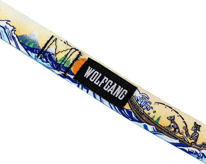 Wolfgang Heavy Duty Dog Leash, Pull-Tested for Walking & Training, MountainWave Print, Large