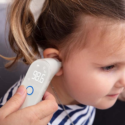 Innovo iE100B Reusable Infrared Digital Ear Thermometer, Professional Series, with Fever Alert Detection and 20x Disposable Probes