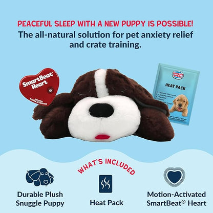 Snuggle Puppy Original Toys - Heartbeat Puppy for Dogs - Pet Anxiety Relief and Calming Aid - Comfort Dog Toys for Behavioral Training