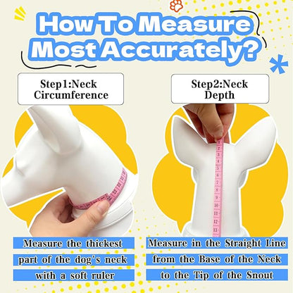 Upgraded Dog Cone Collar for Dogs After Surgery, Adjustable Dog Cone Collar for Large Medium Dogs,Breathable Elizabethan Pet Recovery Collar(Size:M)