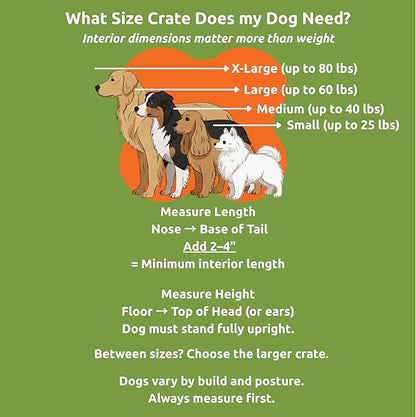 New Age Pet ECOFLEX InnPlace Dog Crate & End Table, Indoor Furniture Style Pet Kennel for Small, Medium, Large & XL Dogs, Durable Composite, Russet Brown, Large