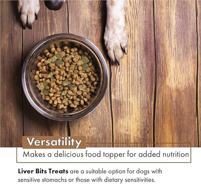 Freeze Dried Premium Training Treats for Dogs, All Natural Pure Beef Liver, Low Calorie, No Additives or Preservatives, Made in USA, 60 Count (16 Oz)