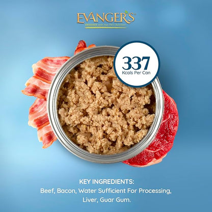 Evanger's Heritage Classics Beef & Bacon Dog Food – 12 Count, 12.5 oz Each – Grain & Gluten Free Loaf for Dogs – Limited Ingredient Recipe – Natural Protein-Rich Nutrition