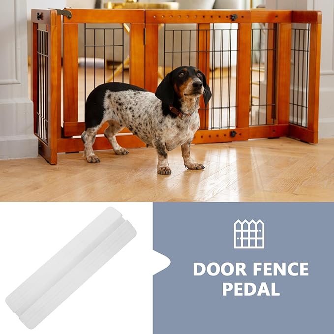 Fence Support Feet and Dog Gate Ramp Accessories Anti-kick Pedal Safety Gate Hardware for Stair and Doorway Guardrail Sturdy Railing Fixing Parts