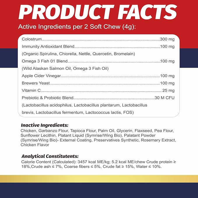 Dog Allergy Chew 200 - Piece Tablets: Probiotics - Powered Relief for Itchy Skin, Ears & Yeast Issues. Get to The Root, Ensure Comfort, Care for The Health of Your Beloved Dog (50)