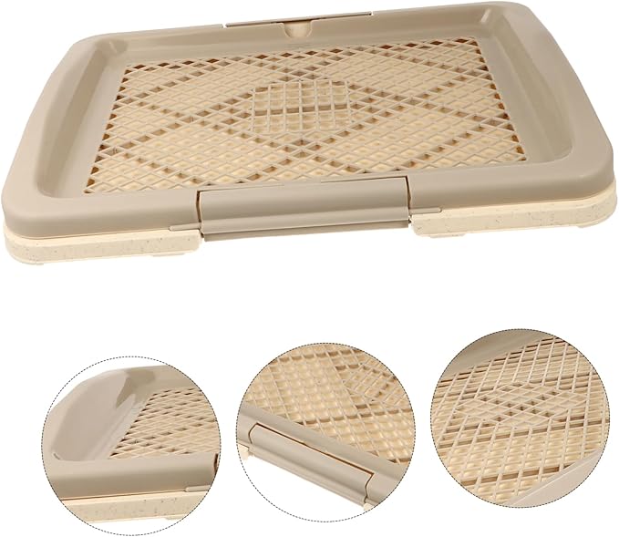 HANABASS Household Puppy Toilet Training Tray Plastic Dog Accessory for Indoor Potty Training Easy Clean Design with Removable for Pets
