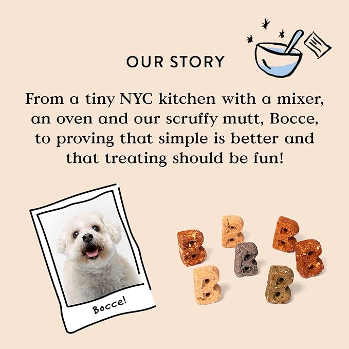 Bocce's Bakery Lumps of Coal Soft & Chewy Dog Treats, Natural Wheat-Free Christmas Dog Treats, 6 oz