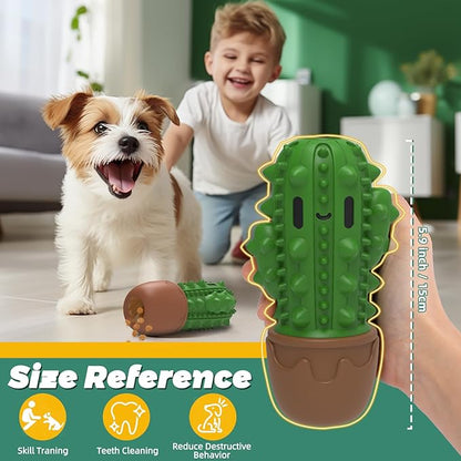 Pamlulu Dog Chew Toys Toothbrush Stick Teeth Cleaning Brush Dental for Medium Large Dog, Puppy Christmas,Easter Birthday Gifts,Outdoor Dog Squeaky Toys for Aggressive Chewers Tough Toys Interactive