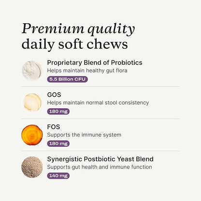 PetLab Co. Probiotics for Dogs - Support Gut Health, Occasional Diarrhea, Digestive Health, Paw Licking & Seasonal Allergies - Pork Flavor - 30 Soft Chews - Formulated for Medium Sized Dogs