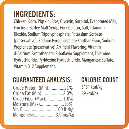 NutriChomps 9-inch Braid, Rawhide-Free Dog Treats, Easy to Digest, Healthy, 4 Count Milk