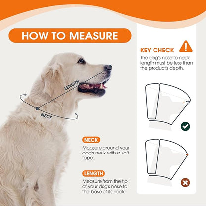 Dog Cone Collar After Surgery, Soft Cone for Small Dogs to Stop Licking, Adjustable Elizabethan Collar for Dogs, Lightweight Breathable Dog Recovery Cones for Wound Healing & Hot Spots