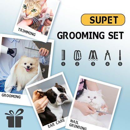 Supet Dog Grooming Hammock Harness for Dogs Cats, Relaxation Pet Nail Clipper Hammock, Restraint Dog & Large Animal Leashes Sling for Groomingk for Nail Trimming (Black Currant, L)