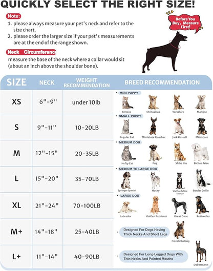 MIDOG Dog Cone Collar for Large Medium Dogs, Soft Inflatable Dog Cone Alternative After Surgery, Adjustable Protective Recovery Cone - Alternative E Collar Does Not Block Vision (Bow Tie,L+)