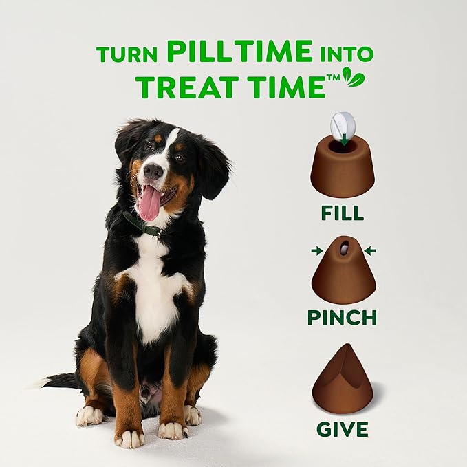 Greenies Pill Pockets for Dogs Small Size, Tablet Pill Treats for Dogs, Hickory Smoke Flavor, 3.2 oz. Pouch