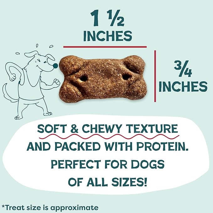 Shameless Pets Soft & Chewy Dog Treats, Beef Up Meaty Tenders, 1.5lb – Real Beef is 1st Ingredient – Grain Free, No Corn or Soy – Digestive Support – for Small, Medium & Large Dogs