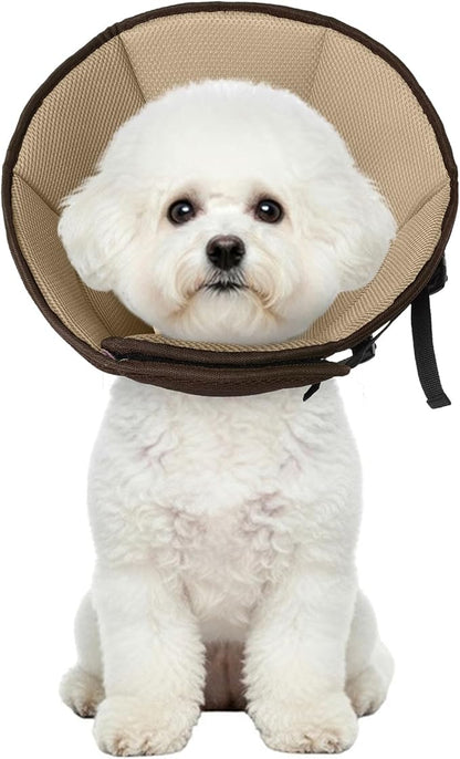 Dog Cone Collar After Surgery, Adjustable Soft Recovery Cone for Small Dogs to Stop Licking, Light-Weight Comfortable Elizabethan Collar for Dogs Anti-Bite Lick Protective Wound