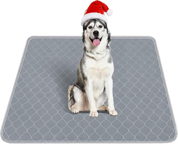 Conkote 2 Pack Washable Dog Pads 30" x 32", Reusable Pee Pads Waterproof Pet Puppy Playpen Pads Dog Mats with Non-Slip Bottom for Pet Training, Incontinence, Whelping, Playpen, Potty