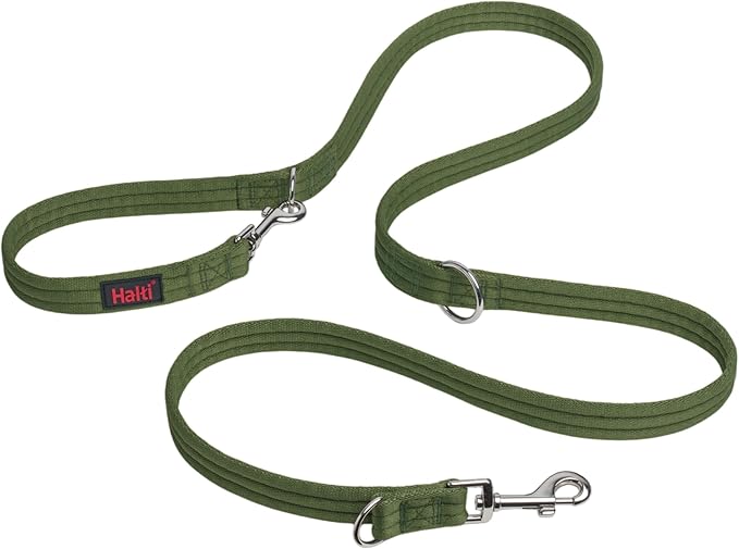 Halti Training Leash - Multifunctional Double-Ended Dog Leash, Ideal for Anti-Pulling Dog Training. Lightweight & Durable. Suitable for Small to Medium Dogs & Puppies (Size Small, Forest Green, 2m)
