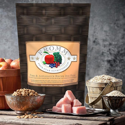 Fromm Four-Star Nutritionals Pork & Applesauce Dog Food - Premium Dry Dog Food - Pork Recipe - 12 lb
