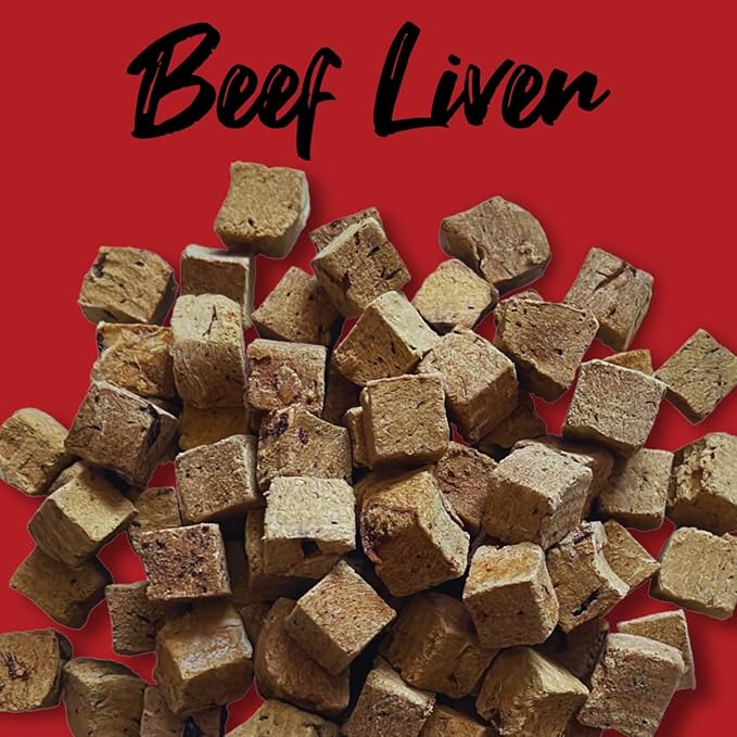 Freeze Dried Beef Liver for Dogs & Cats (18oz) – Single Ingredient Dog Treats – USA Sourced & Made – High Protein, All Natural, Grain Free – Raw Freeze-Dried Training Treats