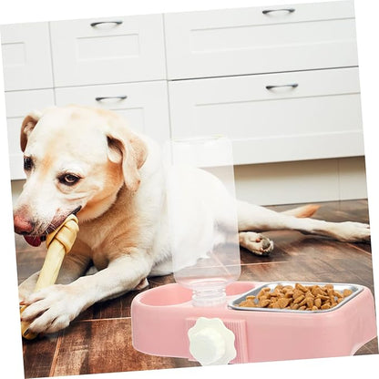 Milisten 1set Detachable Automatic Pet Feeder Dual Bowls for Cats and Dogs Convenient Hanging Design for Easy Cleaning and Refilling for Home and Pet Shops Box
