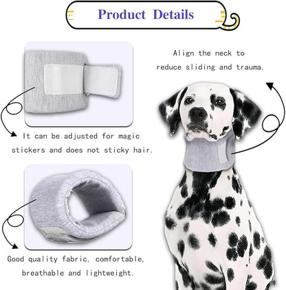 Cat Cone Collar for Pet with Spinal IVDD Issues After Surgery Recovery, Adjustable Cat Neck Brace Elizabethan Collar, Neck Cervical Cone to Stop Licking for Small Medium Dog Puppy Kitten (Grey, M)