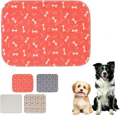 Pet Pee Pad,Pee Pads for Dogs with Pheromones,Washable Reusable Puppy Training Pads with 4-Layer Leak Protection,Easy to Clean,Odor Control, and Non-Slip Base (Red)