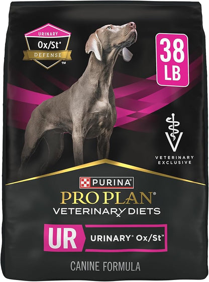 Pro Plan Veterinary Diets Purina UR Urinary Ox/St Canine Formula Dog Food Dry Kibble - 38 lb. Bag