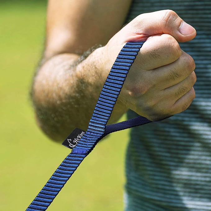 Hi Kiss Dog/Puppy Obedience Recall Training Agility Lead - 15ft 20ft 30ft 50ft 100ft Training Leash - Great for Training, Play, Camping, or Backyard(15ft,Black_Blue)