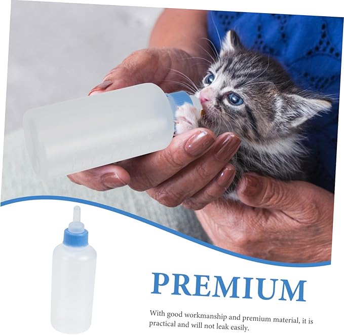 ibasenice 3Pcs Pet Feeding Bottles for Kittens and Puppies Lightweight Cat Milk Bottles with Scale for Precise Feeding Durable and Easy to Pet Nursing Supplies