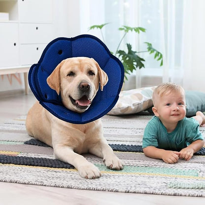 Dog Cat Cone Collar Soft Breathable Cone for Dogs After Surgery to Stop Licking,Cat Recovery Collars & Cones Alternative Dog Cat Cone Collar Soft